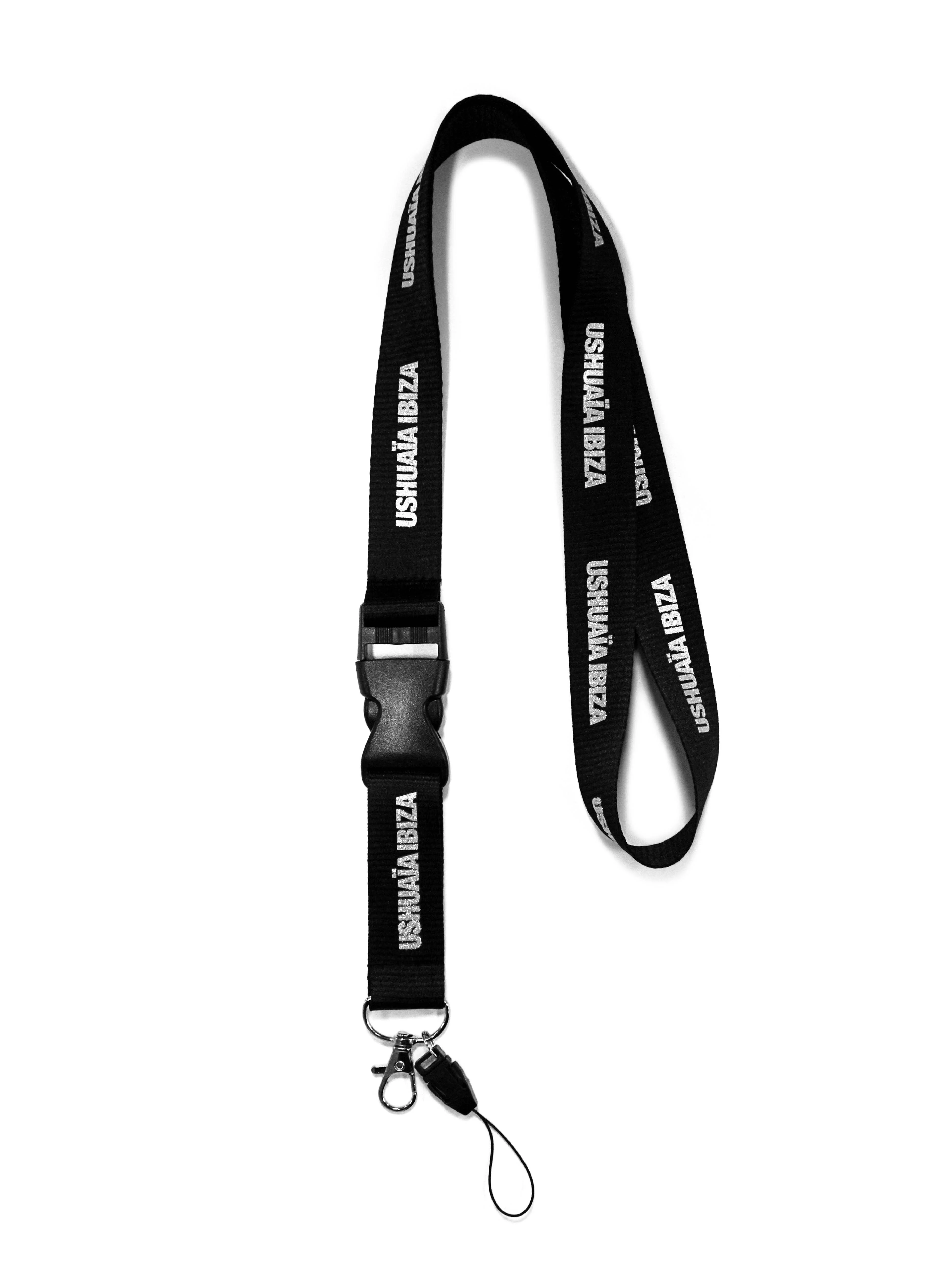 LANDYARD NEGRO Y PLATA