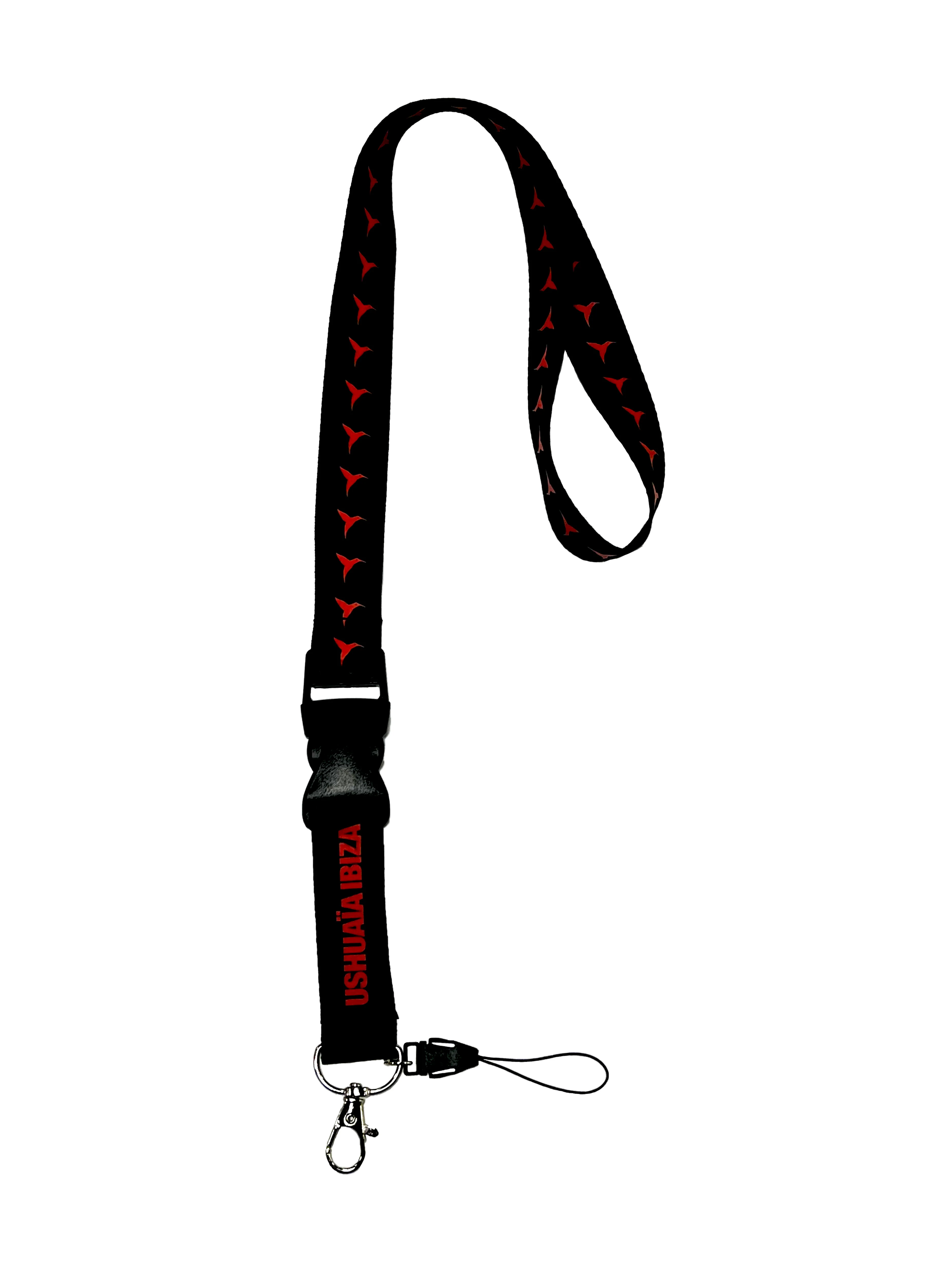 LANDYARD NEGRO Y ROJO