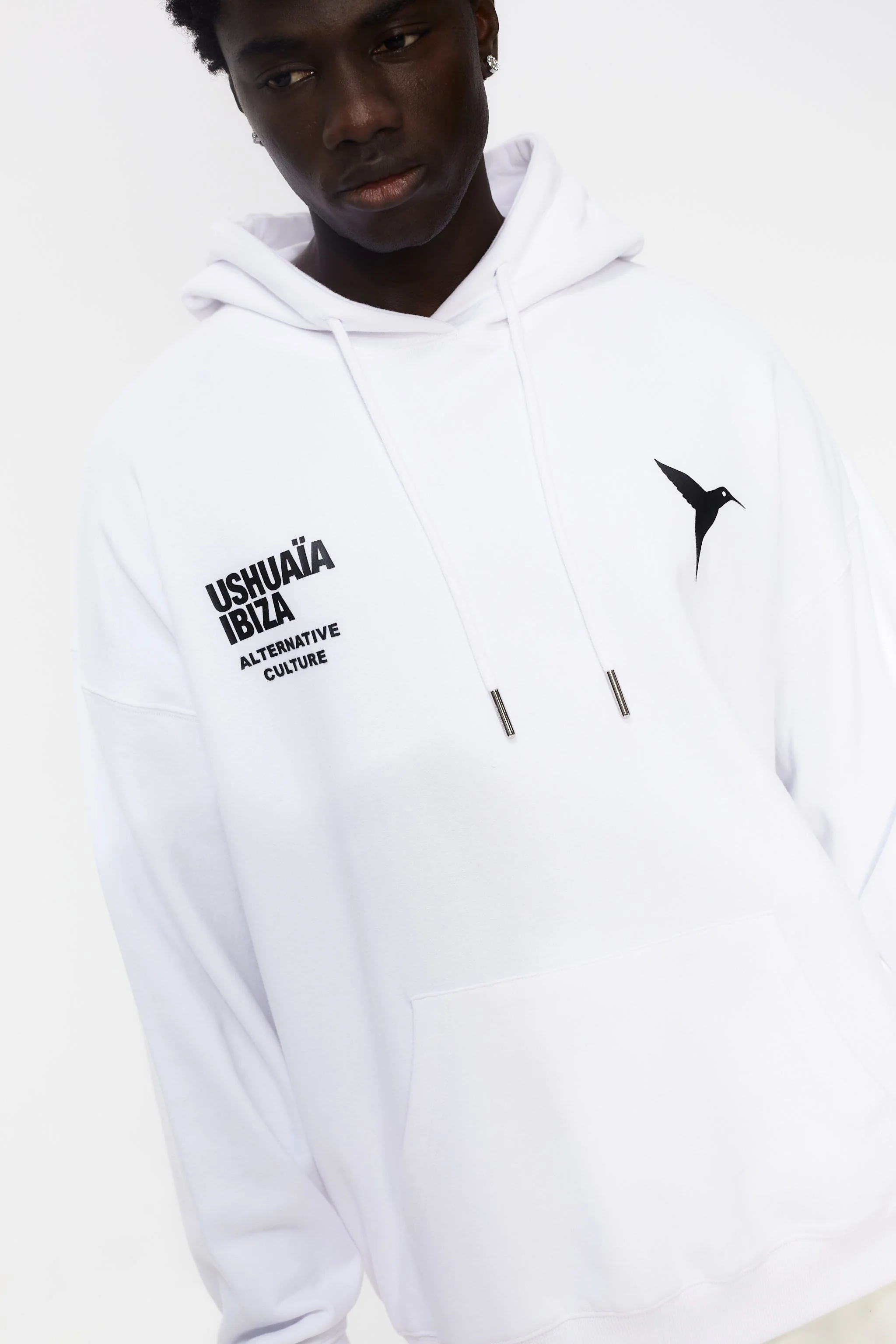 BASIC WHITE HOODIE 25 - Image 4