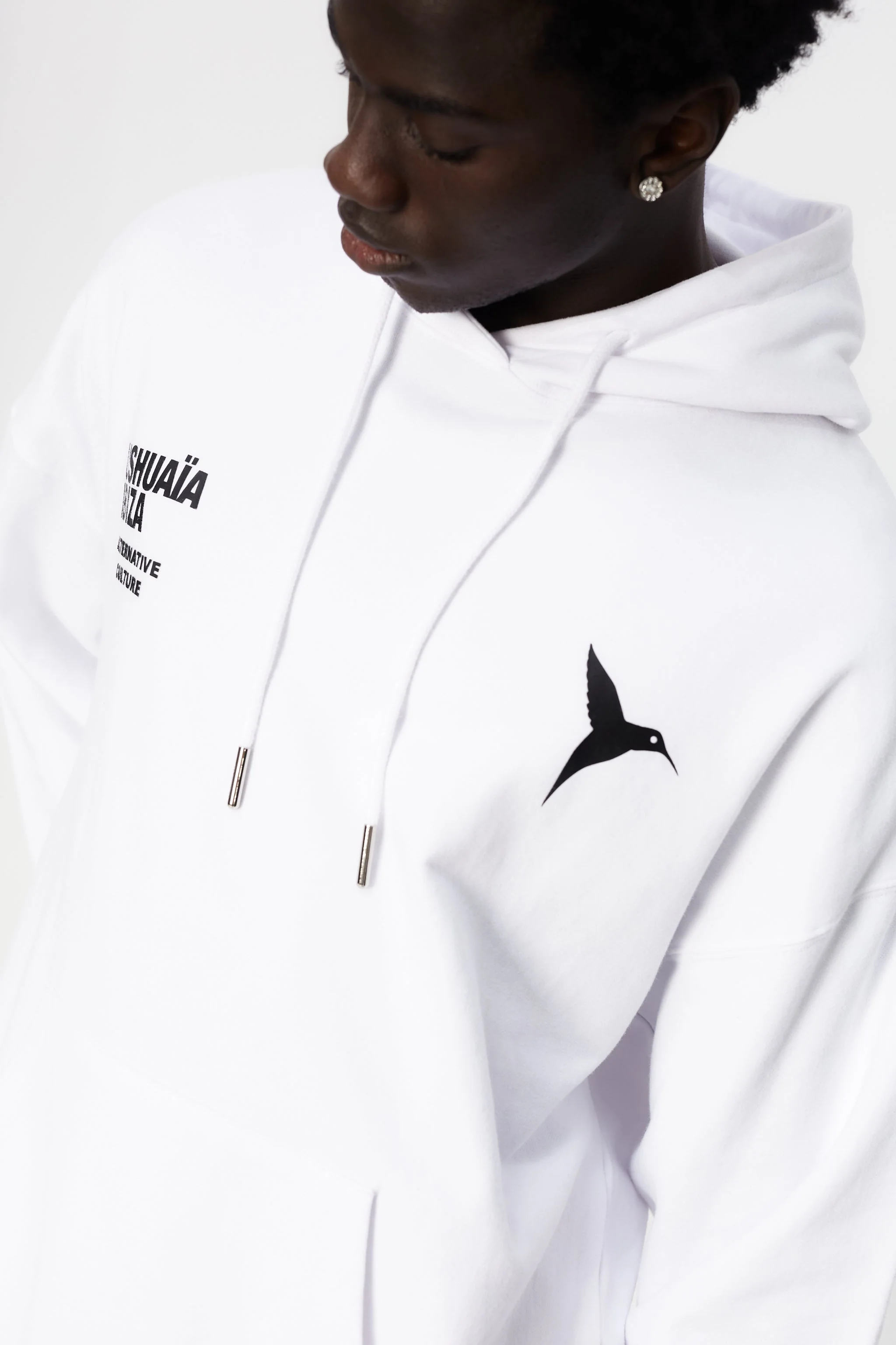 BASIC WHITE HOODIE 25 - Image 5