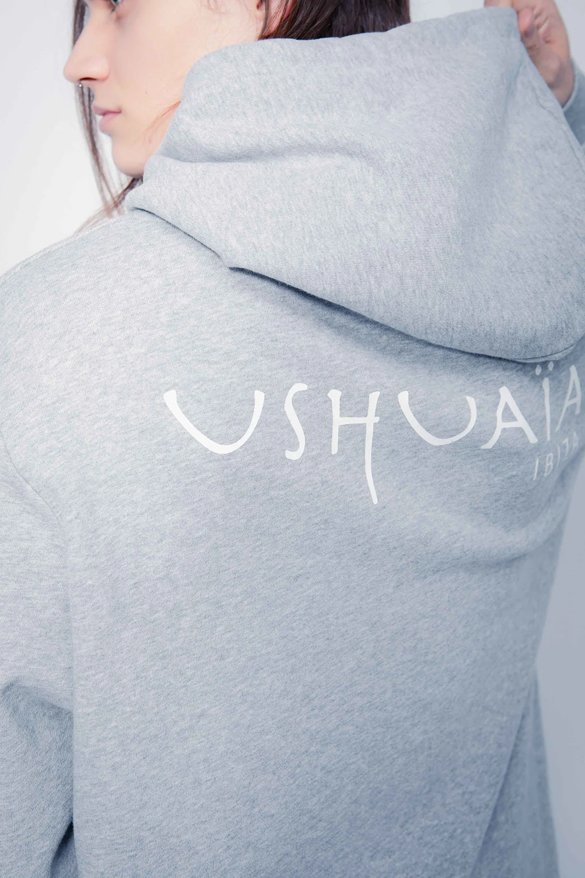 Ushuaïa Logo Hoodie – SS24 – Grey - Image 2