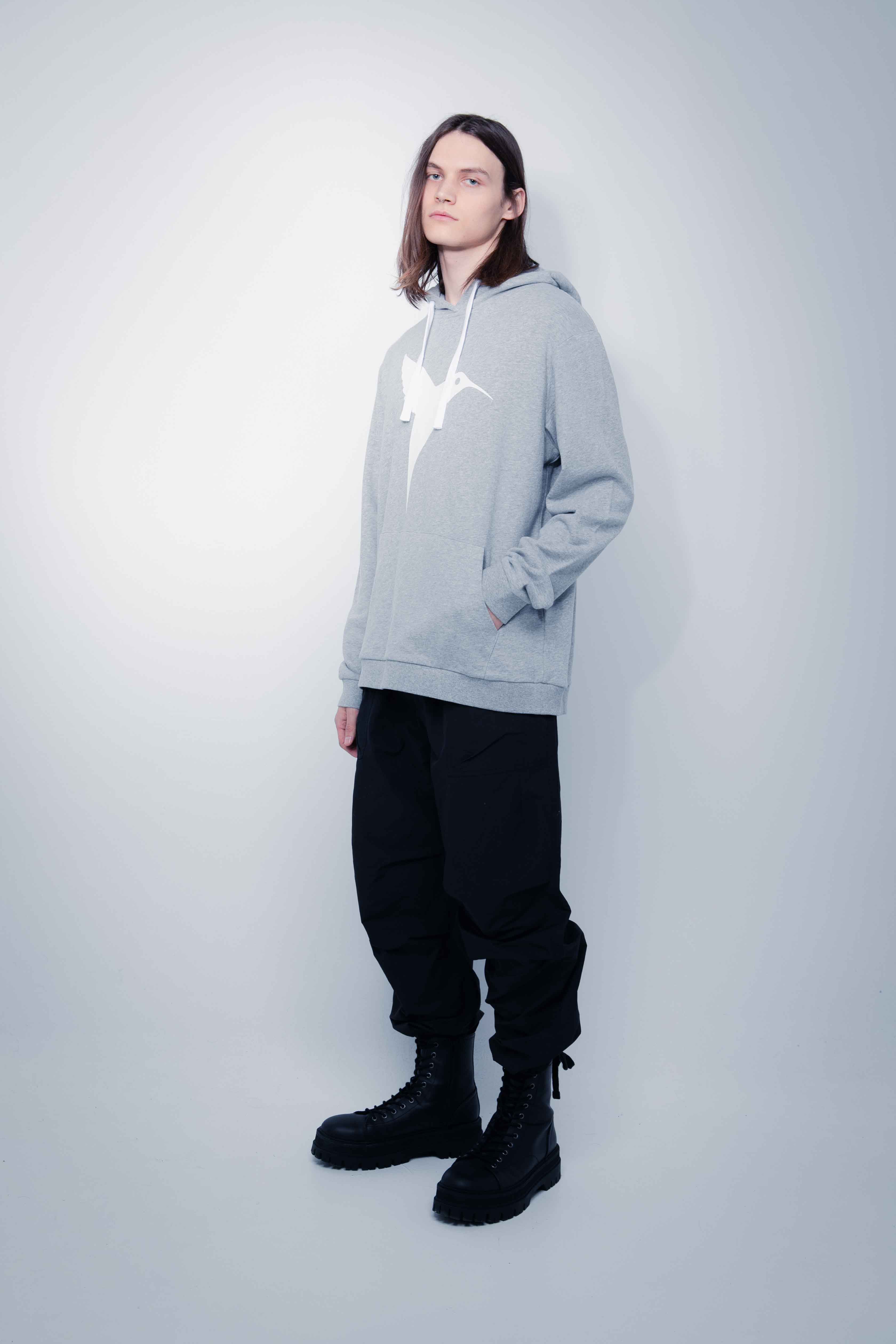 Ushuaïa Logo Hoodie – SS24 – Grey - Image 5