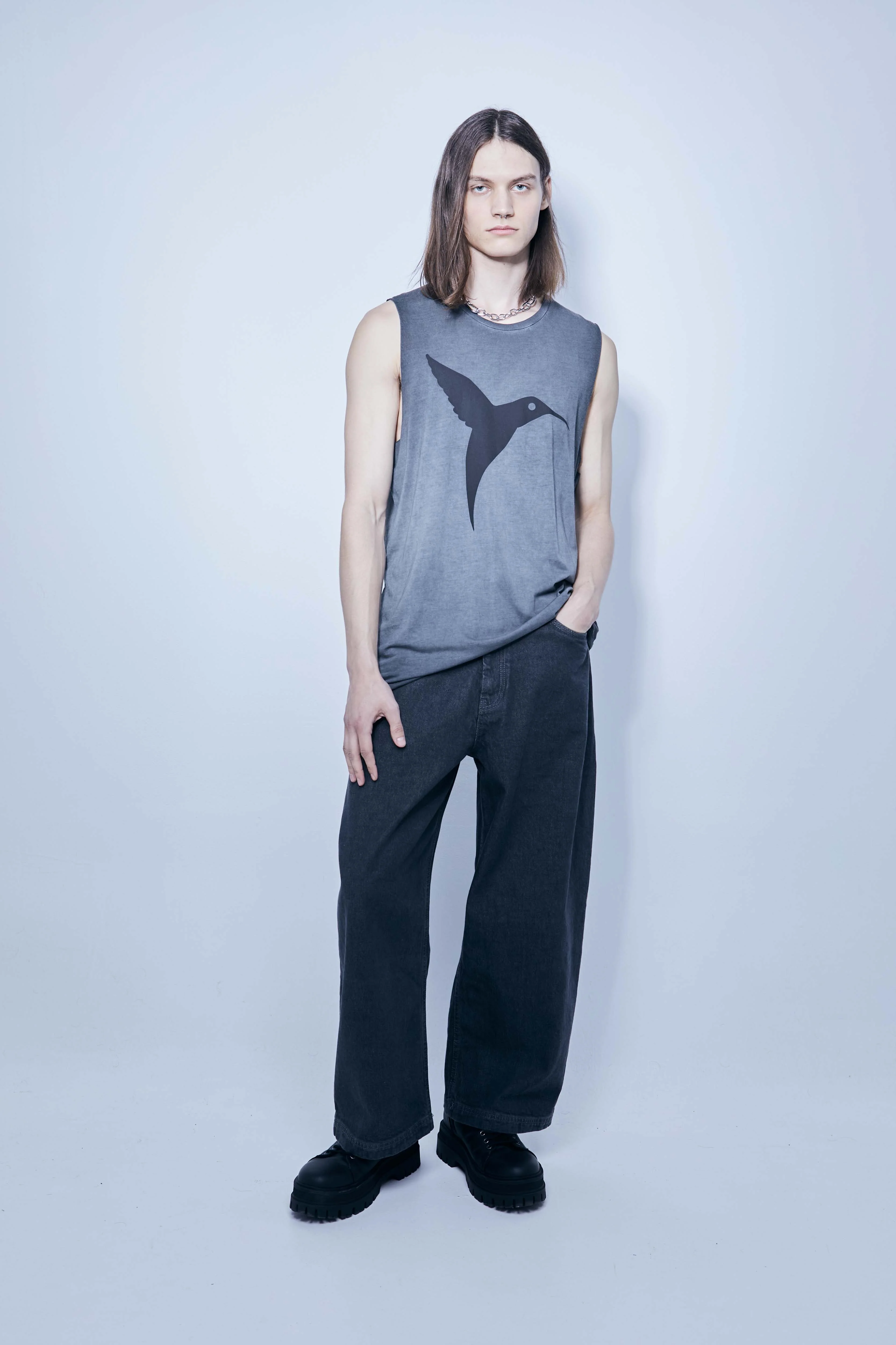 Ushuaïa Logo Tank – SS24 – Grey