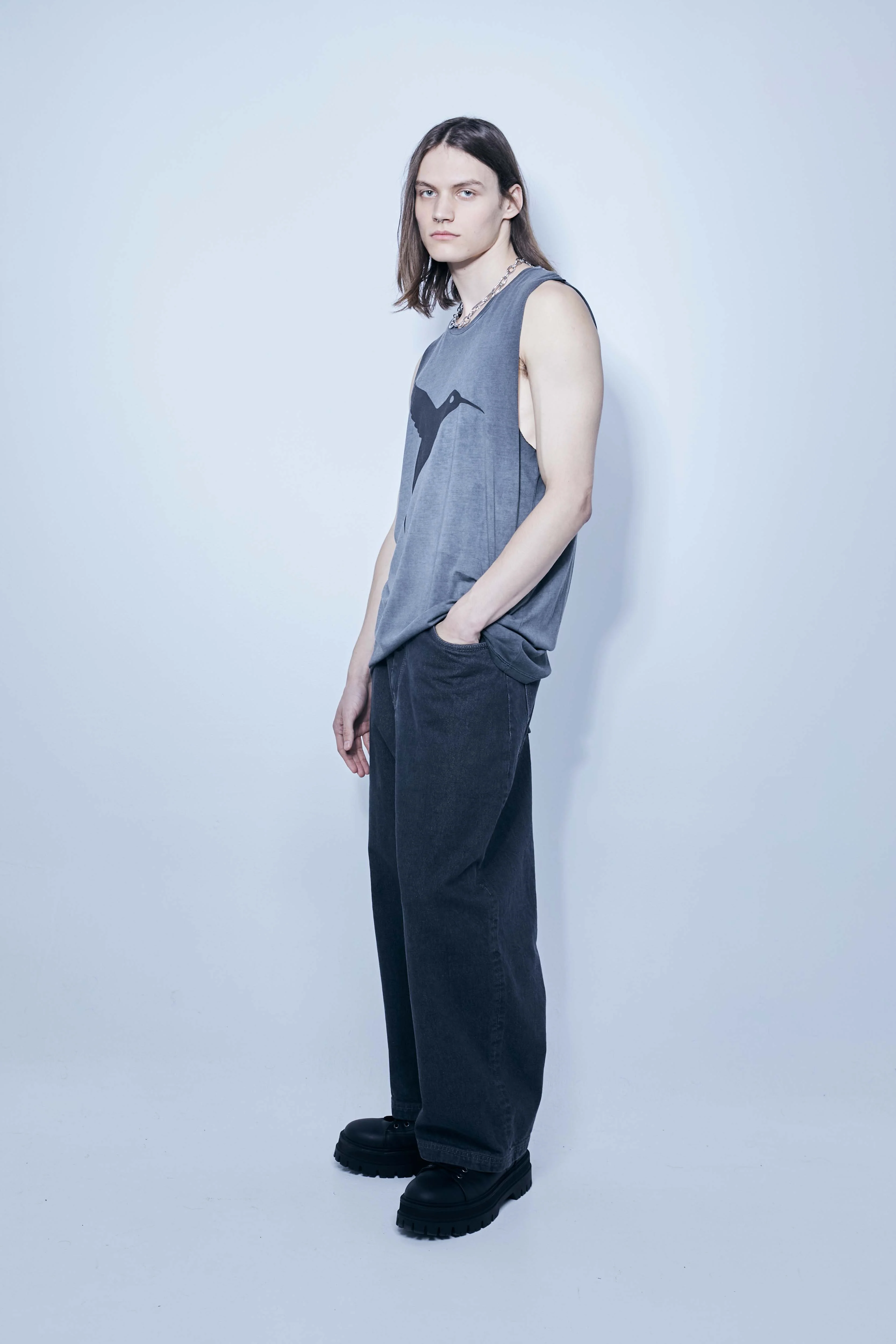Ushuaïa Logo Tank – SS24 – Grey - Image 5