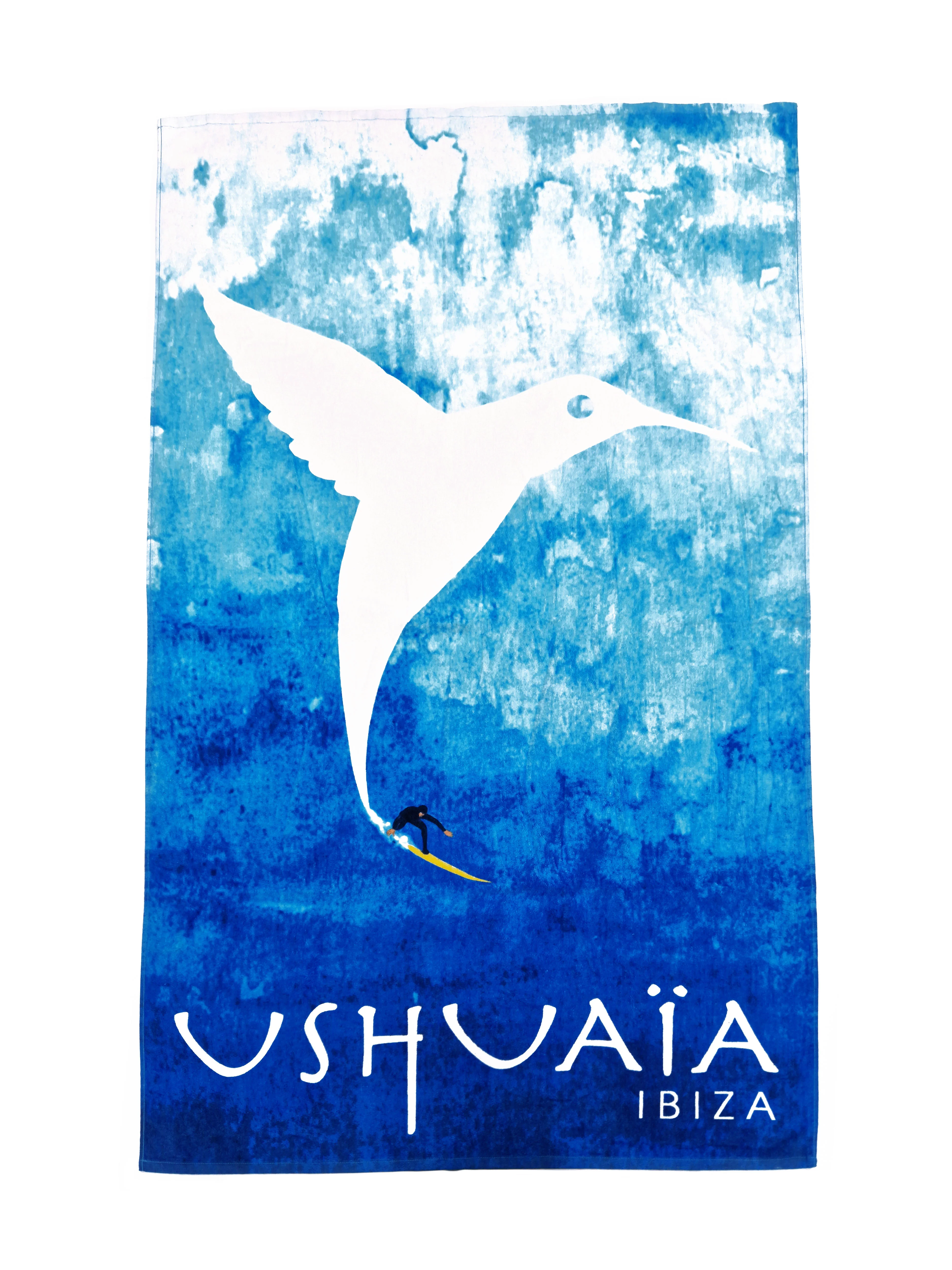 BEACH TOWEL LOGO BLUE